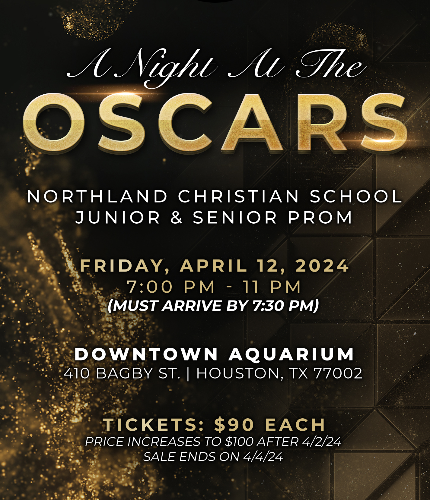 Join us for a Night at the Oscars! We are thrilled to invite you to